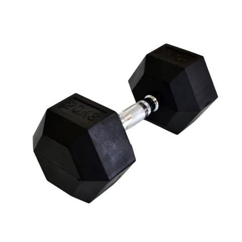 Mancuerna hexagonal engomada 20kg