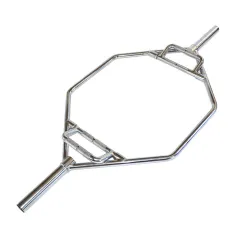 Barra Olimpica Hexagonal con agarre plegable con rodamiento