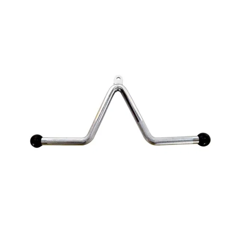 Barra en ''V''para polea cromada maciza Triceps Biceps