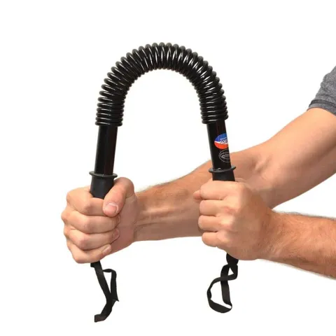 Barra ejercicios de fuerza con resorte - power twister -40Kg