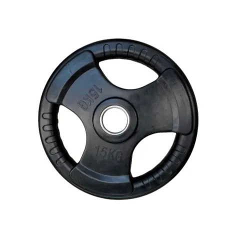 Disco Olimpico engomado con agarre x 15kg x UNIDAD