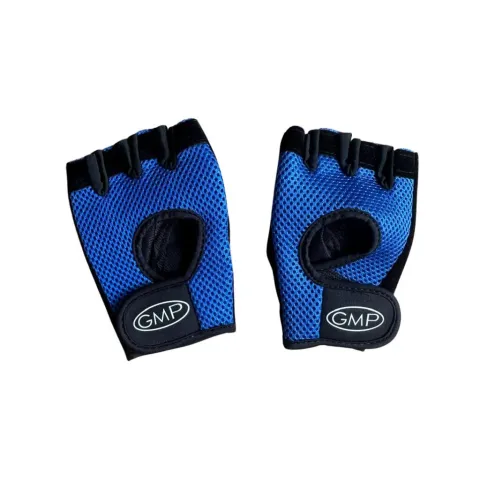 Guantes gimnasio para pesas GMP (par) - Talle M - AZUL