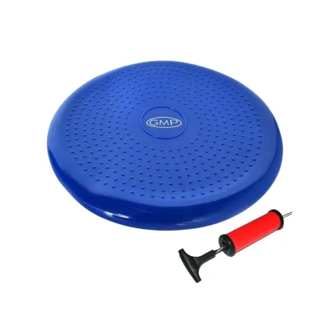 Disco de balance inflable para propiocepcion reforzado 35 CM con INFLADOR aguja - AZUL