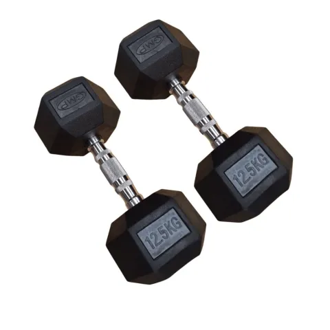 PAR Mancuerna hexagonal engomada 12,5kg