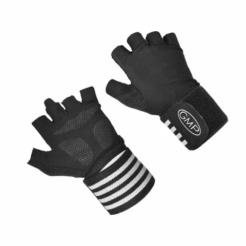 Guantes profesional para gimnasio con muñequera elastizada - TALLE S