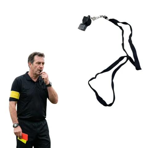 Silbato profesional con collarin FOX 40 - NEGRO