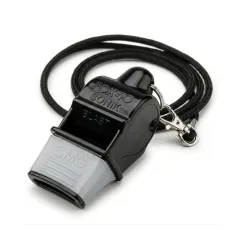 Silbato Fox40 Sonik Blast Cmg Negro Con Cuerda 120dB Deporte Seguridad