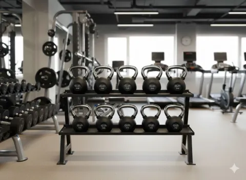 rack + kettlebell