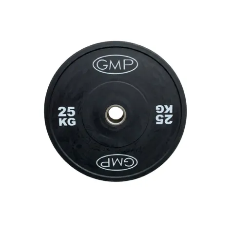 Disco Olimpico Bumper NEGRO x 25kg -Importado