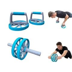 Rueda abdominal Y push up 2 en 1