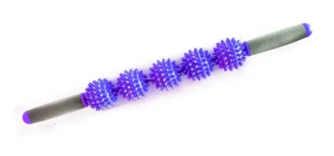Barra stick masajeadora con 5 esferas con pinches 52 cm de largo