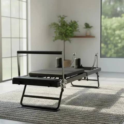 Cama De Pilates Reformer Plegable Profesional Reforzada