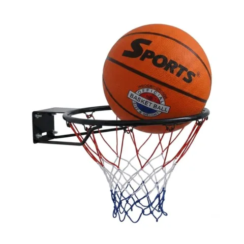 ARO DE BASQUET ACERO + PELOTA BASQUET N 7