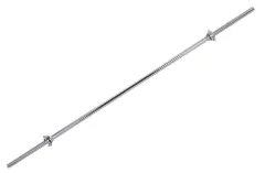 Barra con rosca cromada maciza 1,70m
