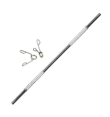 Barra con topes cromada maciza 2,20m