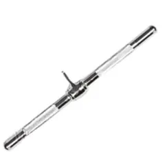 Barra corta recta para polea cromada para biceps y triceps
