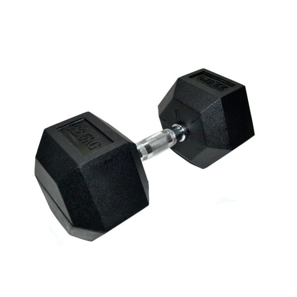 Mancuerna hexagonal engomada 22,5kg