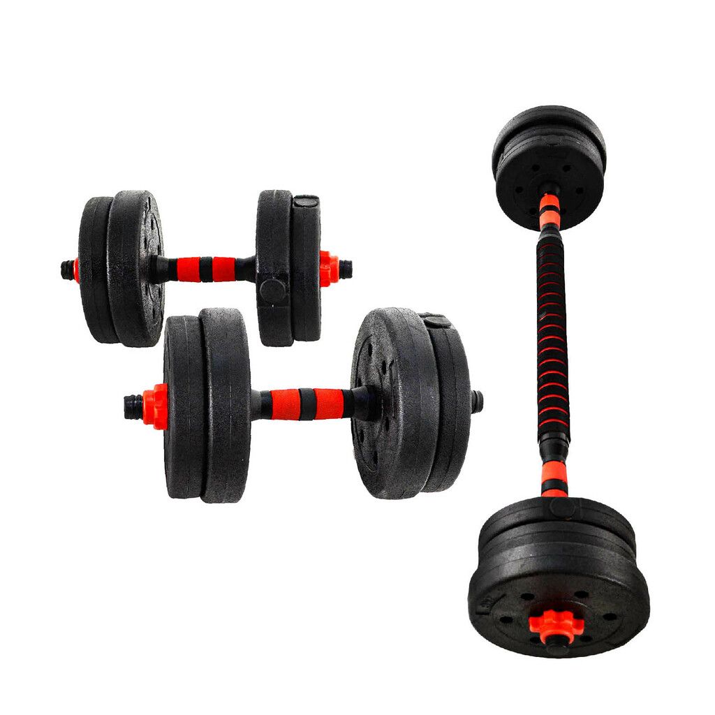 Set ajustable mancuernas + barra de 20 kg - GMP