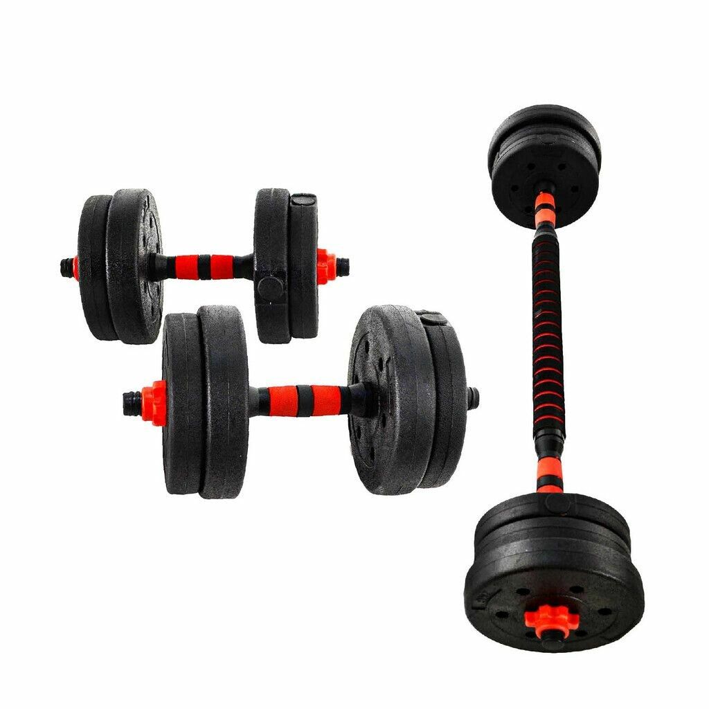 Kit Set 20 Kg Discos Bsfit Pesas Barra Mancuerna Combo