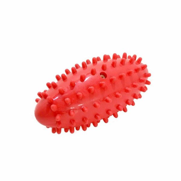 Pelota masajes oval con pinches blanda 12 x 6  cm