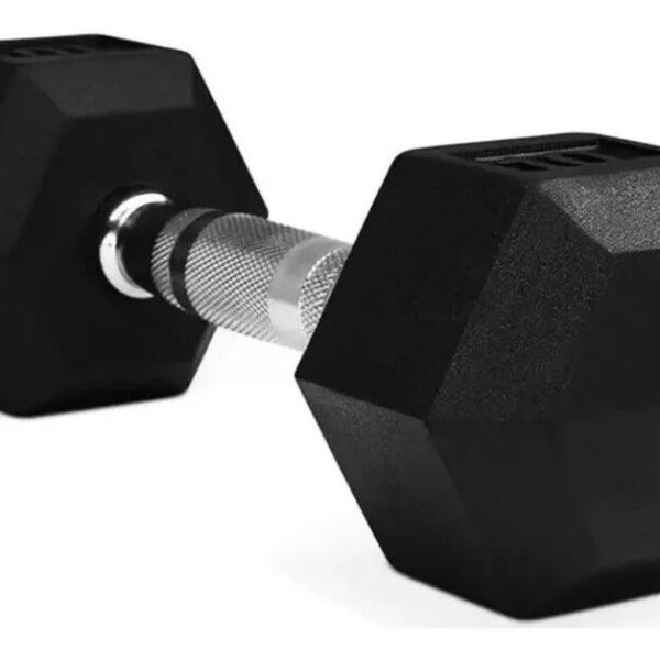 Mancuerna hexagonal engomada 22kg