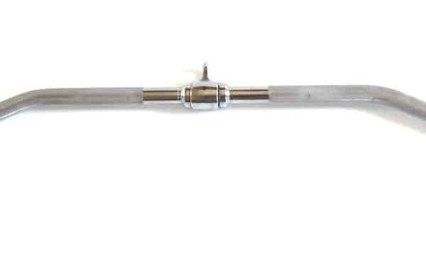 Barra dorsalera polea cromada maciza 120 cm