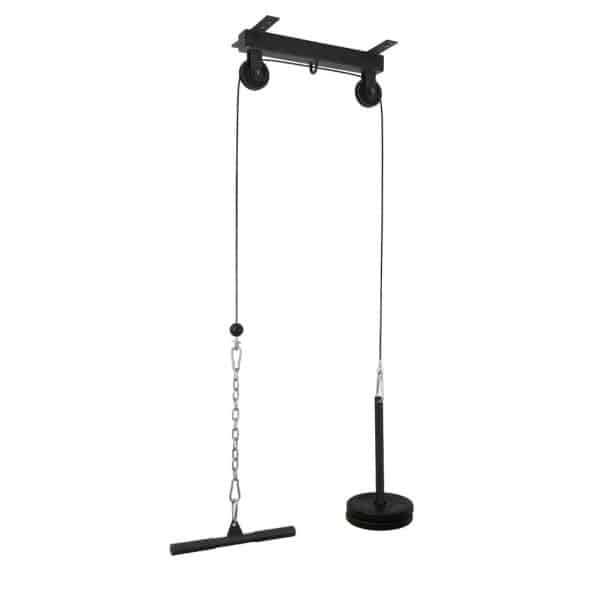 Polea alta para techo con soporte para bolsa