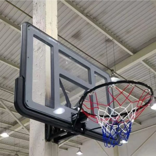 Tablero acrilico y aro de basquet con red