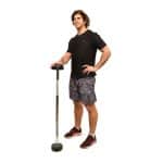 Barra recta con peso fijo engomado 10 kg - Imagen 6