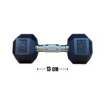 Mancuerna hexagonal engomada  9kg - Imagen 3