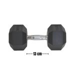 Mancuerna hexagonal engomada 17,5kg - Imagen 2