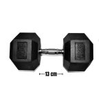 Mancuerna hexagonal engomada 40kg - Imagen 2