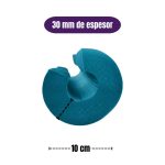 Protector Cervical cubre barra almohadilla 45 cm largo x 10 cm - AZUL - Imagen 3