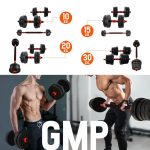 Set ajustable  mancuernas + barra de 30 kg - Imagen 4