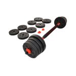 Set ajustable  mancuernas + barra de 30 kg - Imagen 5