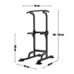 Multigimnasio Barra Dominadas Fondos Abdominales Flexiones (POWER RACK GYM) - Imagen 6