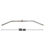Barra dorsalera polea cromada maciza 120 cm - Imagen 5