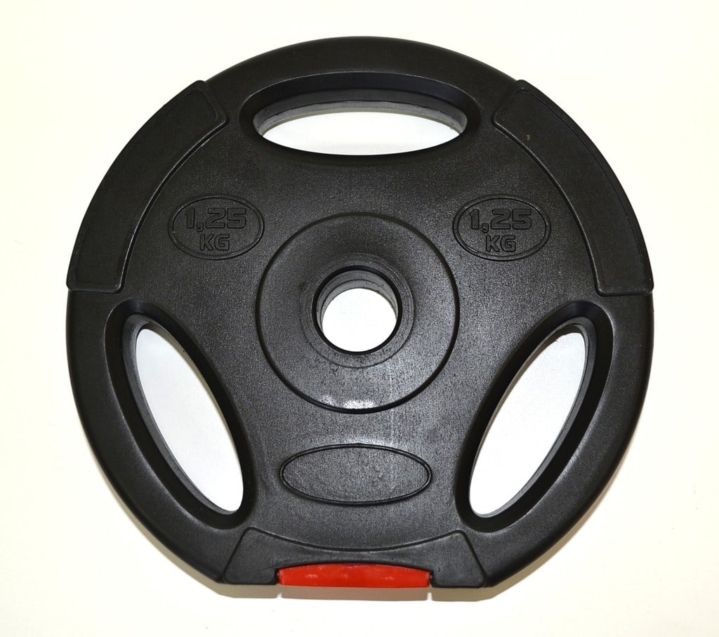 Disco plastico Body Pump con manija con apoyo 1,25 kg Disco plastico con manija con apoyo 1,25 kg - Imagen 1
