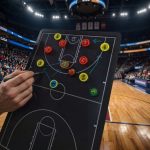 Tablero magnetico electronico para entrenamiento de basquet