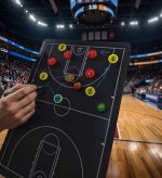 Tablero magnetico electronico para entrenamiento de basquet