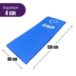 Colchoneta alta resistencia c/cierre- 120 x 50 x 4cm doble bagun -AZUL - Imagen 2