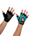Guantes gimnasio para pesas GMP (par) - Talle L - VERDE - Imagen 3