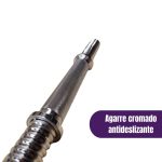 PAR Mancuerna barra maciza cromada con rosca 35cm - Imagen 7