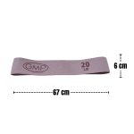 Banda elastica tela circular 6 x 67cm  resistencia 10kg - ROSA - Imagen 5