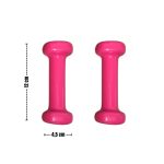 PAR Mancuerna recubierta en goma vinilica 0,5kg -ROSA - Imagen 4