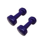 PAR Mancuerna recubierta en goma vinilica 3kg -VIOLETA - Imagen 3