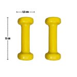 PAR Mancuerna recubierta en goma vinilica 1kg - AMARILLA - Imagen 3