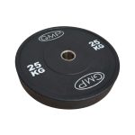 Disco Olimpico Bumper NEGRO x 25kg -Importado - Imagen 3
