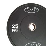 Disco Olimpico Bumper NEGRO x 25kg -Importado - Imagen 4