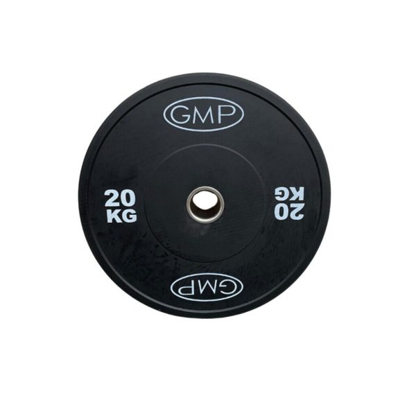 Disco Olimpico Bumper NEGRO x 20kg -Importado